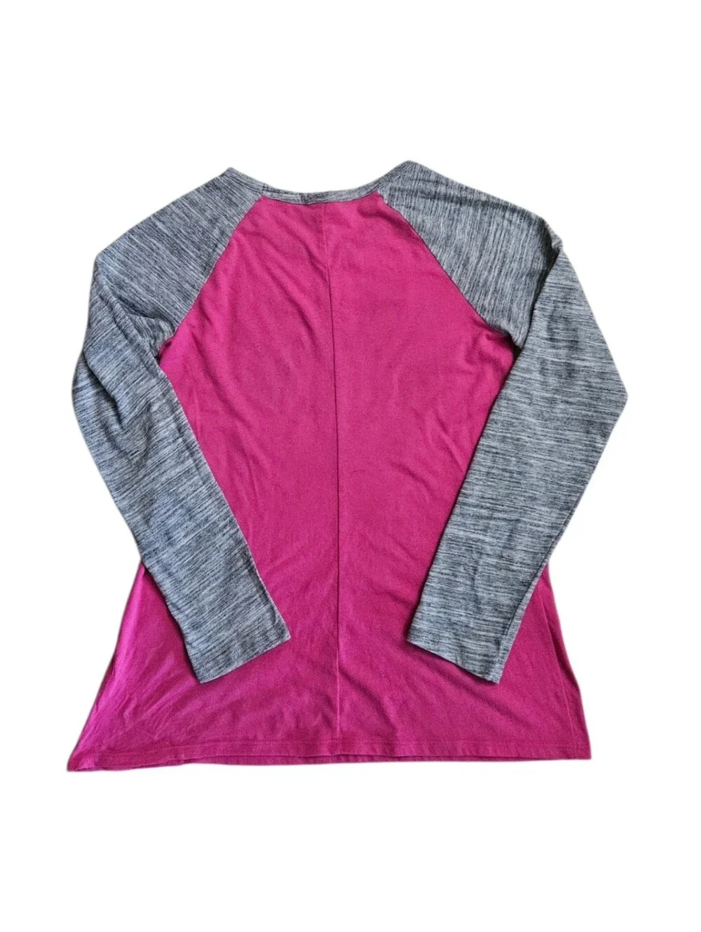 Justice Gymnast Long Sleeve Tee Flip Sequins Girls 12 Pink Gray